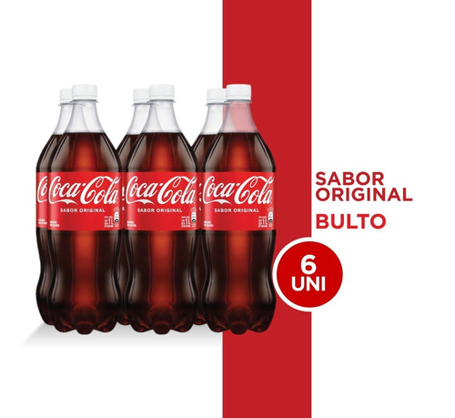 Refresco Coca - Cola Sabor Original Pet 1l 6 Unidades.