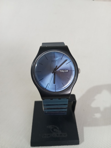 Swatch Mystery Life Unisex Suob707a. Azul Negro Azul (Usado)