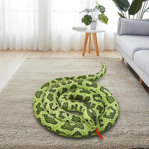Brinquedo Cobra De Brinquedo Animal De Pelúcia Verde 200cm