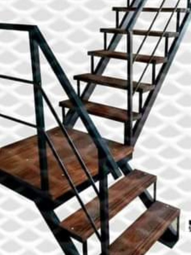 Escaleras Rectas Caracol Hierro Y Madera