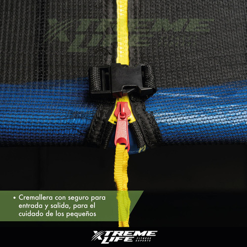 Trampolin Saltarin 2.45 Mts Para Niños Con Malla Eventos Color Azul