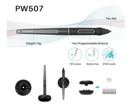 Tableta Digitalizadora Huion Kamvas Pro 13 Gt-133 Black