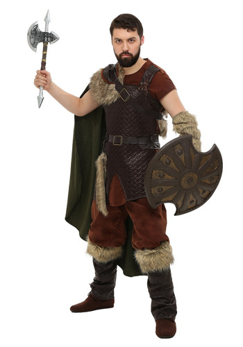 Disfraz Para Hombre Vikingo Nórdico Talla 2x Plus
