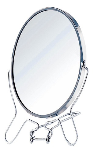 Espejo Doble Cara Aumento Aluminio Maquillaje Tocador E50-03