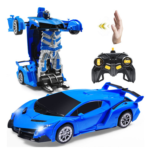 Janboo 1:14 Rc Cars Robot For Kids, Transformrobot Racing To