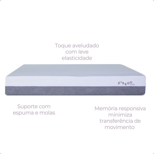 Colchão Spark By Zissou Equilibrado Queen