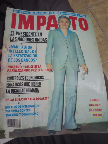 Enrique Guzmán, Christian Bach En Revista Impacto Año-1982