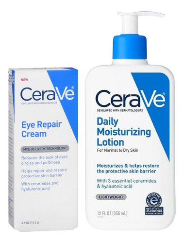 Cerave Kit Rutina Hidratación Ojos + Rostro + Cuerpo + Manos