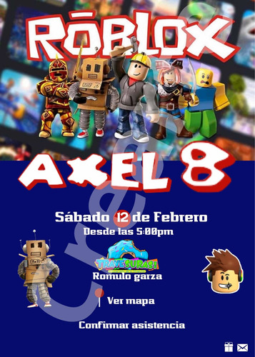 Invitación Digital Roblox