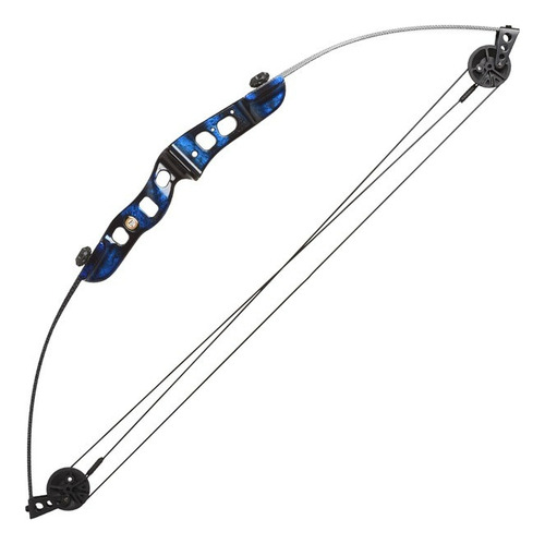 Arco Compuesto Ek Archery Firestar 88cms 25lbs Negro/azul J.