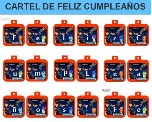 Kit Imprimible Bajo Terra Slug Terra Fiesta 3x1