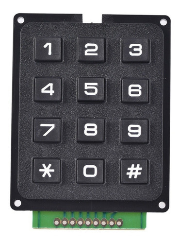 Teclado Matricial 12 3x4 Botões Arduino Pic Microcontrolador