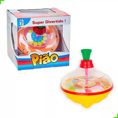 Brinquedo Pião Super Divertido com Luz e Som - Fenix