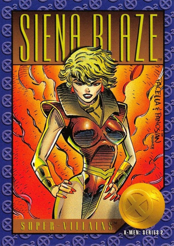 Estampa Tarjeta Marvel Xmen 1993 Series 2 Siena Blaze # 77