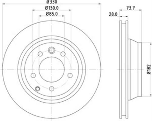 Disco Pagid Para Volkswagen Touareg 3.2l V6 24v 2008