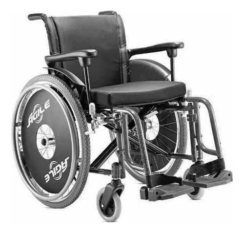 Cadeira De Rodas Agile - Jaguaribe 42 Azul Metalico