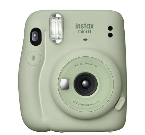Câmera instantânea Fujifilm Instax Kit Mini 11 + 10 Films verde-pastel