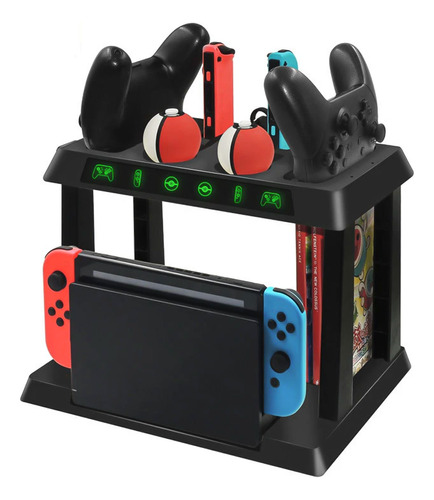 Dock De Carga Multifuncion Para Switch Controles Y Pokeball