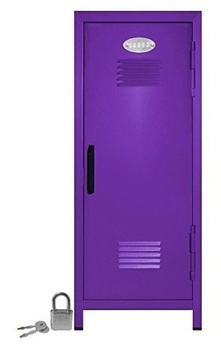 Mini Armario Con Cerradura Y Llave Purple- 10.75  Alto