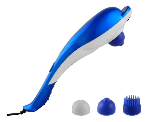 Massageador elétrico portátil pelo cuerpo inteiro G-Life Squalo branco/azul 110V