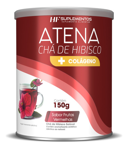 Atena Chá De Hibisco + Colageno Hf Suplementos