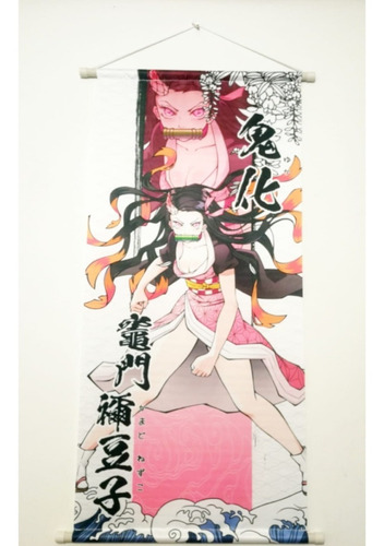 Imagen 1 de 1 de Pendón Colgante Tela - Kimetsu - Demon Slayer - Nezuko