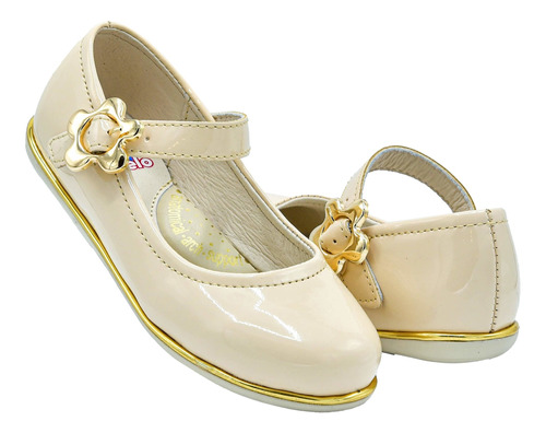 Zapato Niña Chabelo 64207 Beige Moda Casual Fiesta 18-21.5 (