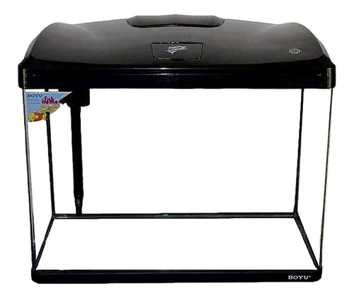 Boyu Aquario Led Ec-600 66l Preto 127v C/ Filtro E Bomba