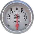 Reloj Amperimetro 30a 52mm Sport Schinca Plateado