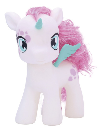 Pony Color Blanco Con Cepillo