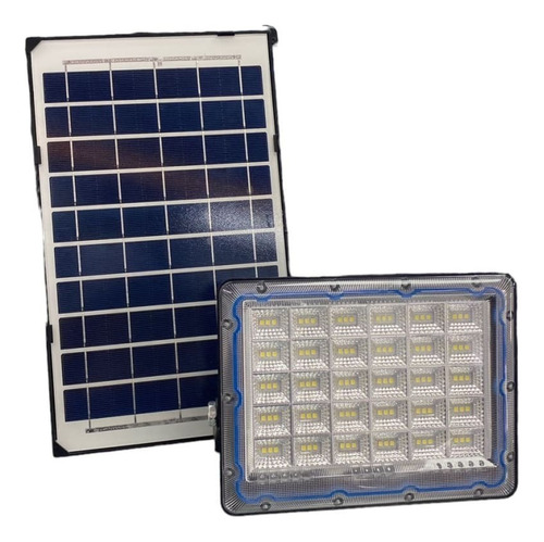 Foco Led  Solar 100w Ip66 Con Panel Desmontable