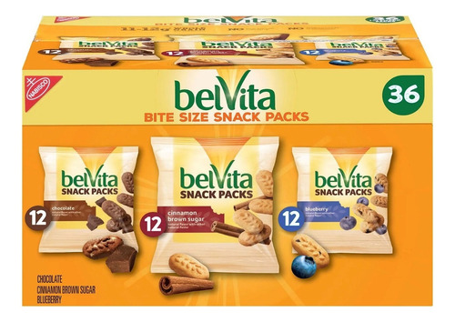 Nabisco Belvita galletas 36 snack pack 