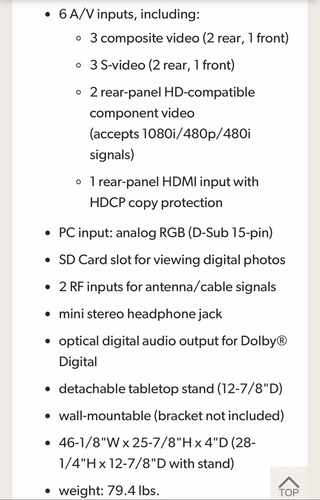 Imagen 8 de 9 de Panasonic Viera 42 Pulgadas Modelo Th42pd25 Con Hdmi