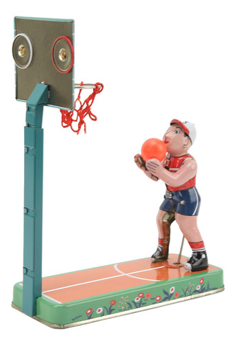 ( Juego De Baloncesto Wind Up Toy Clockwork Score, De Lata
