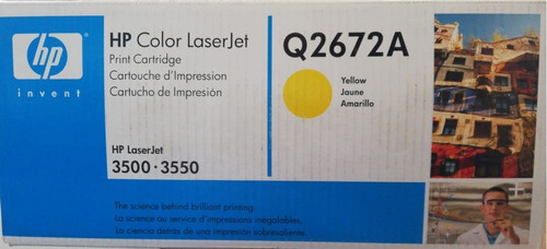 Toner Hp Q2672a P/3500 Original Amarillo