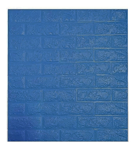 Placa De Pared Autoadhesivo Textura Ladrillo Azul Novedoso