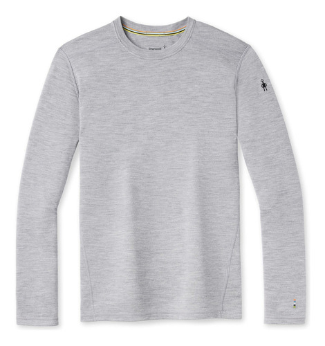 Smartwool Merino 250 Baselayer Crew Para Hombre, Gris Claro