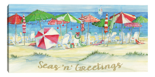 Cuadros Decorativos - Holiday Watercolor Beach- Paul Brent