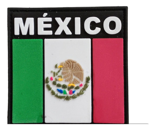 Bandera De México Plastificada De Pvc De 9 X 7 Cm