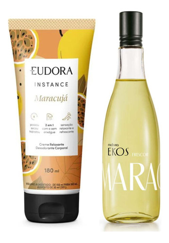 Kit Maracujá Colônia Ekos - Natura + Creme Instance - Eudora