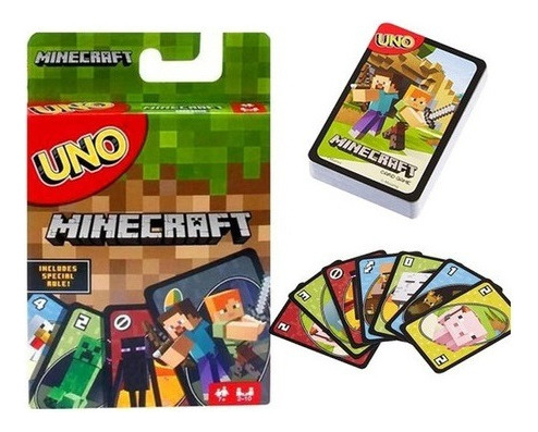 Jogo Cartas Mattel Uno Minecraft