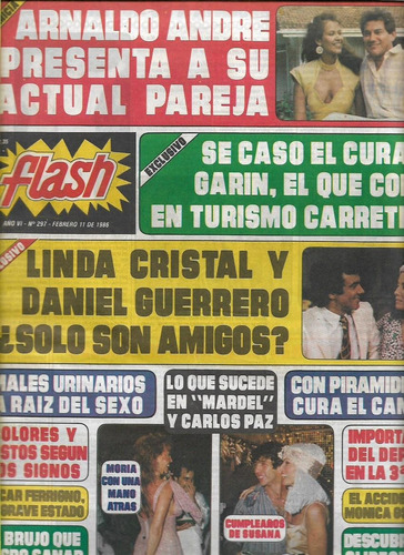 Flash / Nº 297 / 1989 / Linda Cristal Y Daniel Guerrero/ Z18