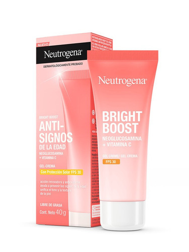 Imagen 3 de 9 de Gel-crema Neutrogena Bright Boost Spf 30 Libre De Grasa 40 G Tipo de piel Normal
