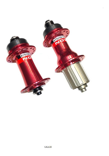 Par De Mazas Mtb Novatec 791/792 32ag Centerlock Rojas - Ciclos