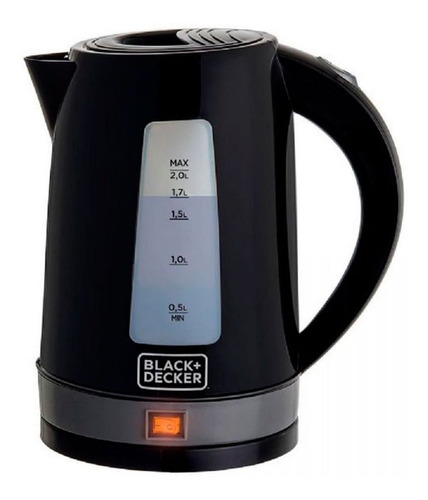 Chaleira elétrica Black+Decker KXB preta 220V 2L