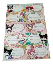 Comprar Etiquetas Escolares Stitch Sanrio Kitty Otros Plancha De 10