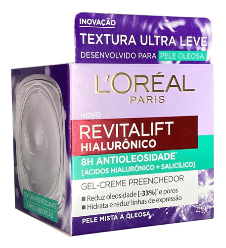 Creme Facial Antioleosidade Revitalift Hialurônico L'oreal