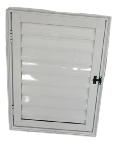 Porta De Abrigo 100x60 Palheta Vent C/ Fechadura E Guarnição
