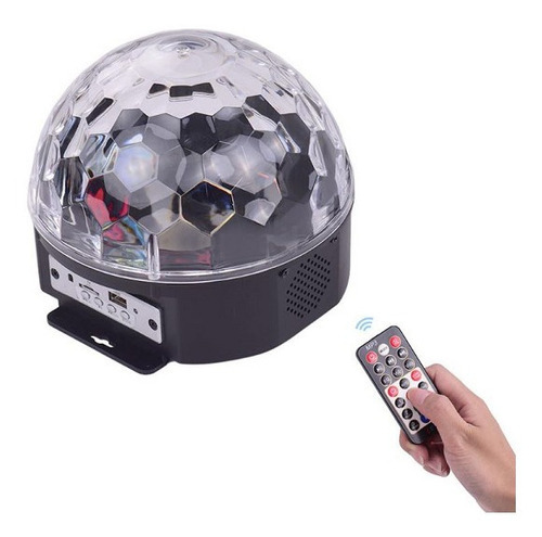 Globo Bola Maluca Led Magic Cristal Som Mp3 Luz Festa Dj 110V/220V