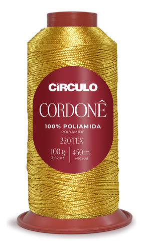 Fio Cordonê Circulo 100g 450mts Cor 1289 Canário